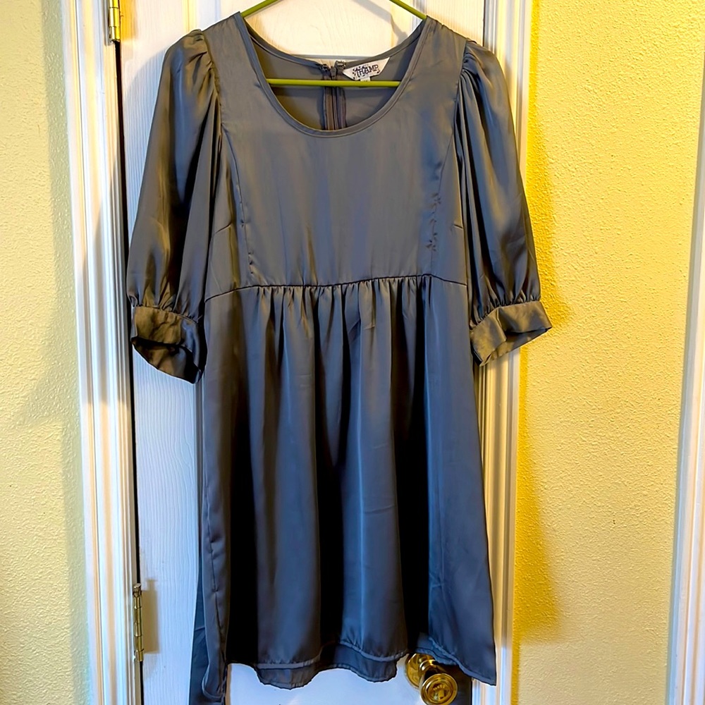 Tramp baby doll dress. Size medium. Gray